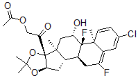 CAS#: 99339-99-8， 3-Chlorofluocinolone Acetonide 21-Acetate