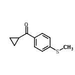 structure of CAS# 99522-32-4, Cyclopropyl[4-(methylsulfanyl)phenyl]methanone;Cyclopropyl 4-thiomethylphenyl ketone