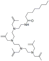 CAS 登录号：99670-32-3， N-[14-甲基-3,6,9,12-四(2-甲基烯丙基)-3,6,9,12-四氮杂十五碳-14-烯-1-基]壬烷-1-酰胺