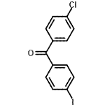 结构式 CAS# 99847-42-4, (4-氯苯基)(4-碘苯基)甲酮