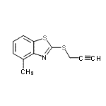 CAS 登录号：99972-98-2， 4-甲基-2-(2-丙炔-1-基硫基)-1,3-苯并噻唑