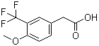 结构式 CAS# 1000566-45-9, 4-甲氧基-3-(三氟甲基)苯乙酸