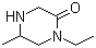 结构式 CAS# 1000577-11-6, 1-乙基-5-甲基-2-哌嗪酮