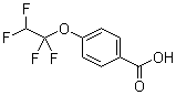 structure of CAS# 10009-25-3, 4-(1,1,2,2-Tetrafluoroethoxy)benzoic acid