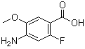 结构式 CAS# 1001346-91-3, 4-氨基-2-氟-5-甲氧基苯甲酸