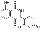 structure of CAS# 1001852-14-7, Pomalidomide Impurity 7;2-Amino-6-[(2,6-dioxo-3-piperidinyl)carbamoyl]benzoic acid