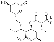 结构式 CAS# 1002345-93-8, 表洛伐他汀-d3