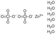 Zinc perchlorate hexahydrate molecular structure (CAS 10025-64-6)