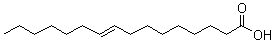 结构式 CAS# 10030-73-6, 反式-9-十六碳烯酸