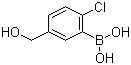 结构式 CAS# 1003042-59-8, 2-氯-5-(羟甲基)苯硼酸