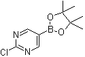 structure of CAS# 1003845-08-6, 2-Chloropyrimidine-5-boronic acid pinacol ester;2-Chloro-5-(4,4,5,5-tetramethyl-[1,3,2]dioxaborolan-2-yl)pyrimidine