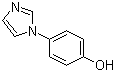 structure of CAS# 10041-02-8, 4-(Imidazol-1-yl)phenol;1-(p-Hydroxyphenyl)imidazole; 4-(1H-Imidazol-1-yl)phenol