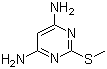 结构式 CAS# 1005-39-6, 4,6-二氨基-2-甲硫基嘧啶