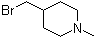 structure of CAS# 100613-97-6, 4-(Bromomethyl)-1-methylpiperidine