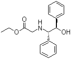 Ethyl 2-((1S,2R)-2-hydroxy-1,2-diphenylethylamino)acetate molecular structure (CAS 100678-82-8)