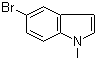 structure of CAS# 10075-52-2, 5-Bromo-1-methyl-1H-indole