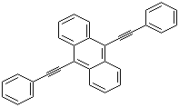 structure of CAS# 10075-85-1, 9,10-Bis(phenylethynyl)anthracene;BPEA