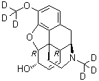 (5alpha,6alpha)-7,8-二去氢-4,5-环氧-3-(三氘甲基)-17-(三氘甲基)吗喃-6-醇分子结构 (CAS 1007844-34-9)