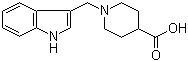 结构式 CAS# 100957-76-4, 1-(1H-吲哚-3-基甲基)哌啶-4-甲酸