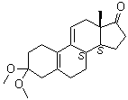 3,3-二甲氧基雌甾-5(10),9(11)-二烯-17-酮分子结构 (CAS 10109-76-9)
