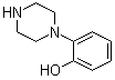 structure of CAS# 1011-17-2, 1-(2-Hydroxyphenyl)piperazine;1-(o-Hydroxyphenyl)piperazine; 2-(1-Piperazinyl)phenol; N-(2-Hydroxyphenyl)piperazine