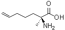 structure of CAS# 1011309-61-7, (2S)-2-Amino-2-methyl-6-heptenoic acid;(S)-2-(7-Octenyl)alanine