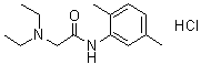 结构式 CAS# 1012864-23-1, 2-(二乙基氨基)-N-(2,5-二甲基苯基)乙酰胺盐酸盐