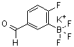 structure of CAS# 1012868-70-0, Potassium trifluoro(2-fluoro-5-formylphenyl)borate