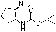structure of CAS# 1016971-66-6, N-[(1R,2R)-2-Aminocyclopentyl]carbamic acid 1,1-dimethylethyl ester