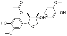 结构式 CAS# 1016974-78-9, Lariresinol; (-)-橄榄树脂素 9-乙酸酯
