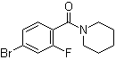 结构式 CAS# 1017035-01-6, (4-溴-2-氟苯基)-1-哌啶基甲酮