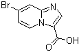 结构式 CAS# 1019021-93-2, 7-溴咪唑并[1,2-a]吡啶-3-羧酸