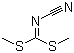 structure of CAS# 10191-60-3, N-Cyanoimido-S,S-dimethyl-dithiocarbonate;S,S-Dimethyl cyanoimidodithiocarbonate; N-Cyano-S,S-dimethyldithioimidocarbonate; {[Bis(methylthio)methylene]amino}(nitrilo)methane