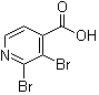 structure of CAS# 1020056-98-7, 2,3-Dibromo-4-pyridinecarboxylic acid