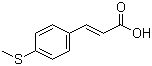 structure of CAS# 102016-58-0, 4-(Methylthio)cinnamic acid;3-[4-(Methylsulfanyl)phenyl]acrylic acid