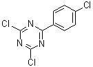 4,6-Dichloro-2-(4-chlorophenyl)-1,3,5-triazine molecular structure (CAS 10202-46-7)