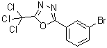 结构式 CAS# 1020252-87-2, 2-(3-溴苯基)-5-(三氯甲基)-1,3,4-恶二唑