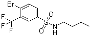 结构式 CAS# 1020253-05-7, 4-溴-N-丁基-3-(三氟甲基)苯磺酰胺