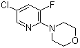 structure of CAS# 1020253-17-1, 4-(5-Chloro-3-fluoro-2-pyridinyl)morpholine