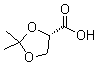 结构式 CAS# 102045-96-5, (S)-2,2-二甲基-1,3-二氧杂环戊烷-4-羧酸