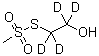 Methanesulfonothioic acid S-(2-hydroxyethyl-1,1,2,2-d4) ester molecular structure (CAS 1020719-50-9)