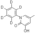 3-Hydroxy-5-methyl-1-(phenyl-2,3,4,5,6-d<sub>5</sub>)-2(1H)-pyridinone molecular structure (CAS 1020719-53-2)