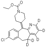 structure of CAS# 1020719-57-6, Loratadine-d<sub>5</sub>