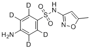 磺胺甲恶唑-d4分子结构 (CAS 1020719-86-1)