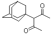 3-(1-金刚烷基)-2,4-戊二酮分子结构 (CAS 102402-84-6)