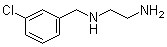structure of CAS# 102450-75-9, N1-[(3-Chlorophenyl)methyl]-1,2-ethanediamine;N-m-Chlorobenzylethylenediamine