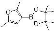 结构式 CAS# 1025718-96-0, 2,5-二甲基呋喃-3-硼酸频哪醇酯