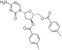 3',5'-Bis-O-(4-methylbenzoyl)-2-deoxy-5-azacytosine molecular structure (CAS 10302-79-1)