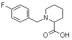 1-[(4-氟苯基)甲基]-2-哌啶甲酸分子结构 (CAS 1030610-75-3)