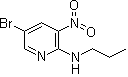 structure of CAS# 1033202-50-4, 5-Bromo-3-nitro-N-propyl-2-pyridinamine